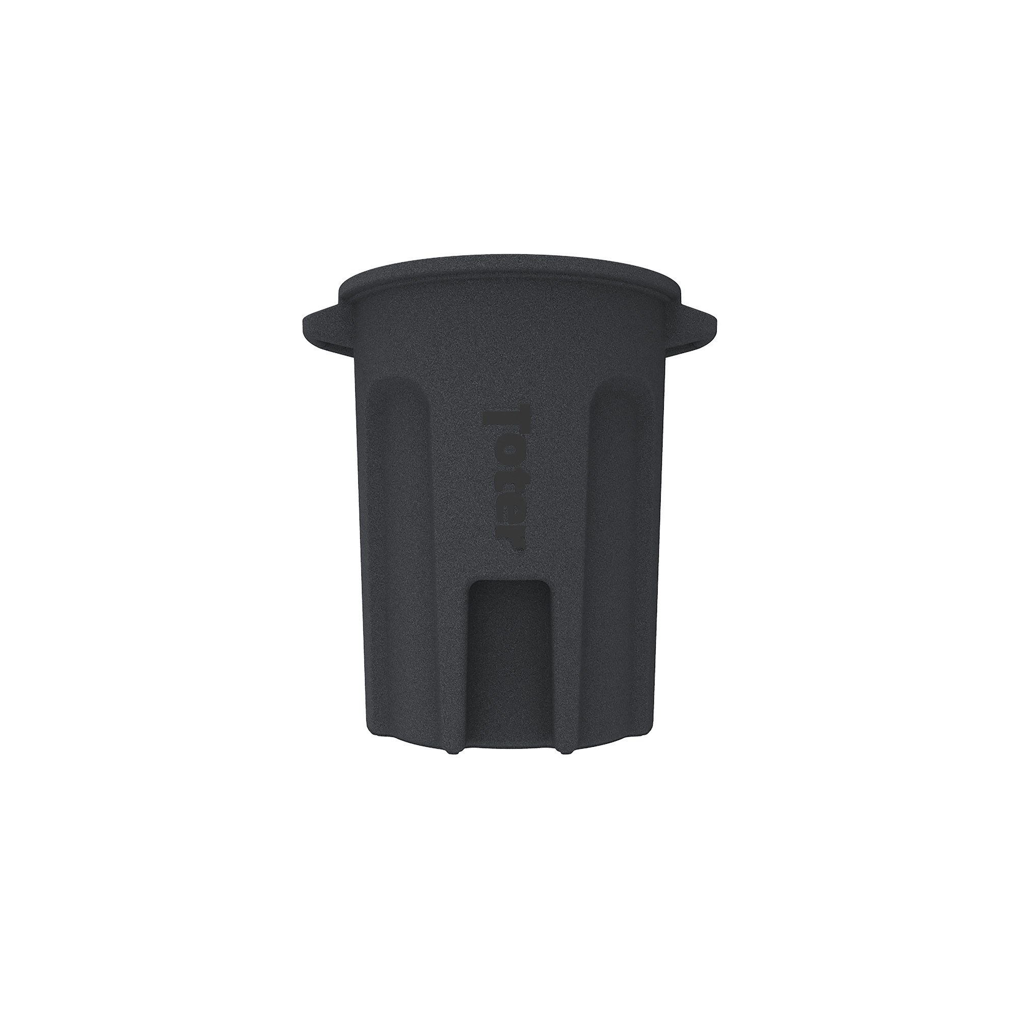 TOTER, 32 Gal Round Trash Can with Lift Handle - Granite, Capacity 32 Gal, Color Family Gray, Material Molded Plastic, Model# RND32-B
